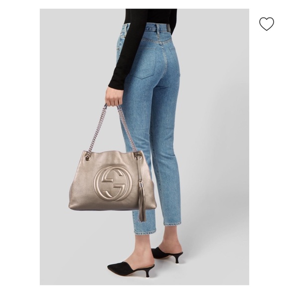 Gucci Soho Chain Metallic Shoulder Bag - Picture 3 of 9
